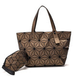 Geometric bag woman