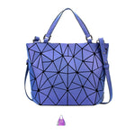 Luminous bao big bag Holographic reflective geometric bags for women 2020 Quilted Shoulder Bags female Handbags bolsa feminina