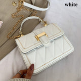 New Rivet Chain Small Crossbody Bags For Women 2021 Shoulder Messenger Bag Lady Luxury Handbags 2021