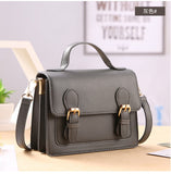 Vintage Satchels Women's Handbag Ladies Shoulder Bag Brand Designer PU Leather Female Crossbody Messenger Bags Top Handle Purse