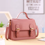 Vintage Satchels Women's Handbag Ladies Shoulder Bag Brand Designer PU Leather Female Crossbody Messenger Bags Top Handle Purse