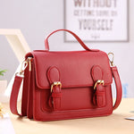 Vintage Satchels Women's Handbag Ladies Shoulder Bag Brand Designer PU Leather Female Crossbody Messenger Bags Top Handle Purse