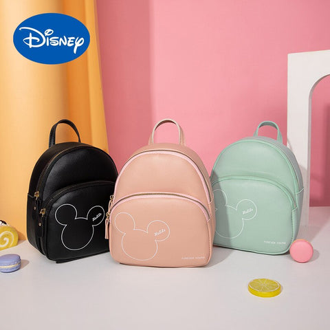 Disney Bag Women 2021 New Simple and Clear Mini Backpack Cute Mickey Fashion Messy Shoulder Bag