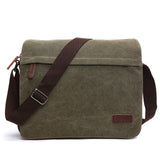 canvas Messenger Bag Men Travel Shoulder Bag Laptop Bag Crossbody Bag School Bag
