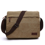 canvas Messenger Bag Men Travel Shoulder Bag Laptop Bag Crossbody Bag School Bag